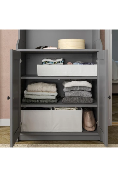 IKEA Stuk Dolap Içi Düzenleyici Bölmeli Kutu, Beyaz ( 34x51x10 Cm ) - 3