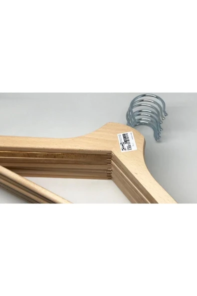 IKEA 8 ADET BUMERANG ASKI MASİF AHŞAP TAKIM ELBİSE KIYAFET ASKISI - 3