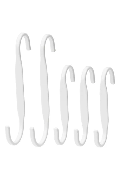IKEA Beyaz Çelik Kanca 5 Adet - 1
