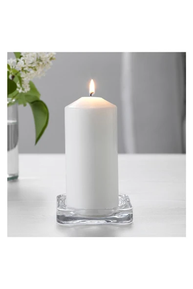 IKEA Glasıg Cam Mum Tabağı 10x10 Cm 60259143 - 3