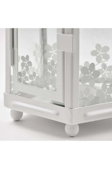 IKEA Metal KRINGSYNT fener , beyaz, 21 cm Beyaz 1 - 5
