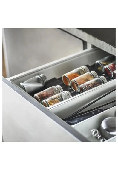 IKEA Kaliteli Üretim Dayanıklı Kullanım Kolay Kullanışlı Tasarım 4 Adet 6 Cl Baharat Kavanozu GULDFISK - 5