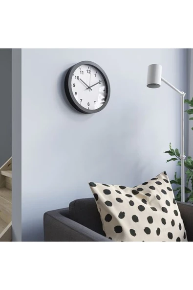 IKEA - TJALLA, duvar saati, siyah, 28 cm - 2