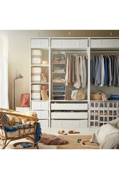 IKEA SKUBB beyaz 35x45x125 cm bölmeli düzenleyici - 3