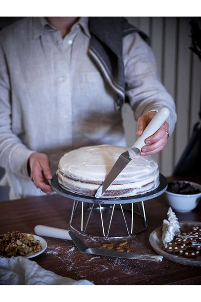 IKEA LÄTTBAKAD gri pasta spatulası, gri - 4