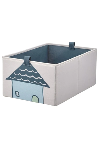 IKEA Katlanabilir Desenli Kutu Bej, 26x37x17 cm - 2