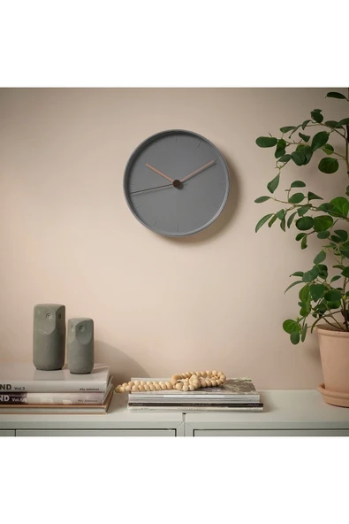 IKEA Pembe BONDTOLVAN duvar saati, pembe-gri, 25 cm 349 ? Yuvarlak 25 cm Modern - 2