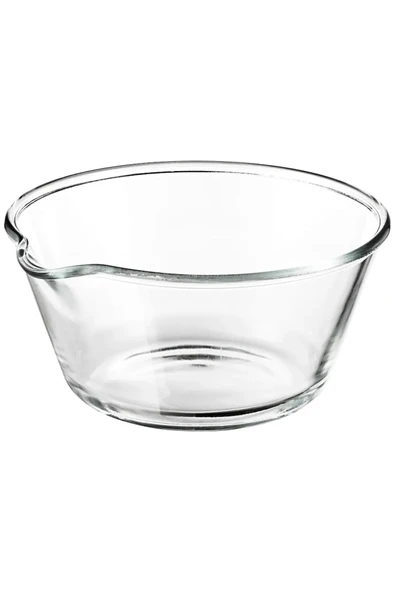 IKEA 26 Cm Ağızlıklı Cam Kase Hamur Işleri Karıştırma Kasesi Karıştırma Kabı - 2