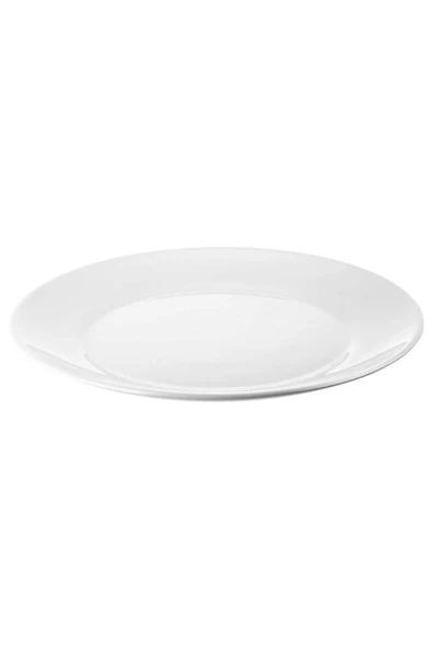 IKEA 6 Adet 19 Cm Beyaz Tabak, Tatlı Tabağı