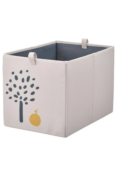 IKEA Düzenleyici Kedi Desenli Kare Kutu Evdüzeni Düzenleme Saklama Kutusu 26x37x26 Cm Bej - 2