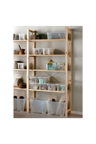 IKEA Samla Şeffaf Saklama Kabı 5 Lt 70102972 - 3
