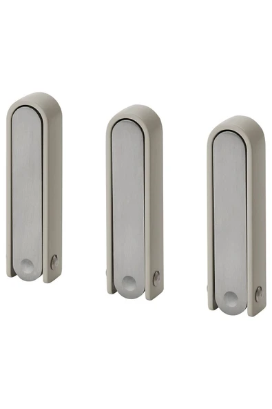 IKEA 3 Adet Duvar Askısı Derinlik: 8.5 Cm İkea 3 Lü Set Katlanır Duvar Kancası Metal Kanca Katlanabilir - 3