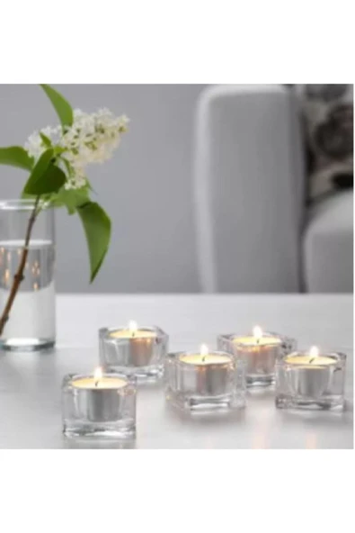 IKEA Glasıg Tealight Mumluk,cam 5 Adet - 2