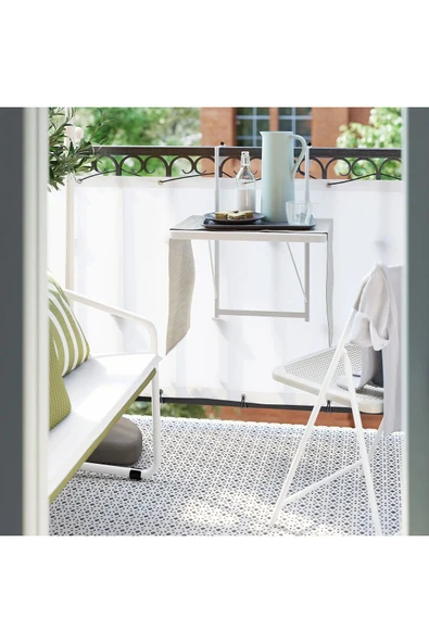 IKEA 3'lü Set Plastik Tepsi 37x29 Cm İkea 3 Adet Sunum Taşıma Tepsisi Gri Renk - 3