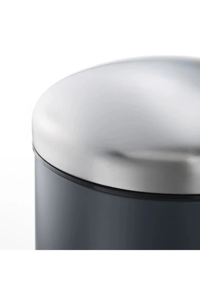 IKEA 2'li Banyo Seti Çöp Kovası Tuvalet Fırçası Paslanmaz Çelik Büyük Boy 12 litre 45 cm - 4