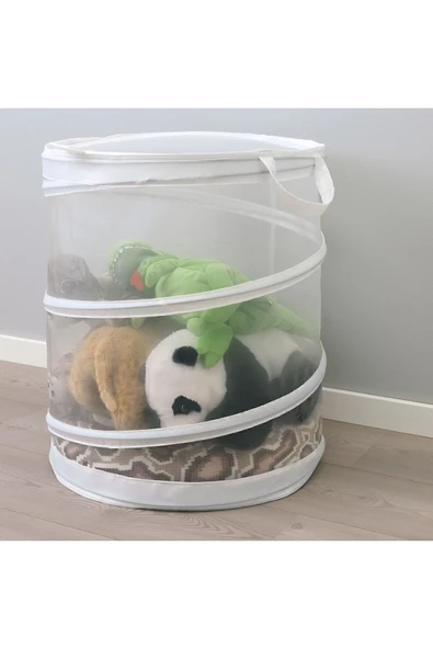 IKEA Çamaşır Sepeti Oyuncak Sepeti 79 Lt 9 Kg Kapasiteli Çap: 45 Cm Yükseklik: 50 Cm