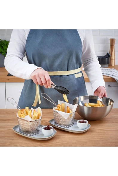 IKEA Paslanmaz Çelik GRILLTIDER servis sepeti, cips, patates sunum sepeti - 3