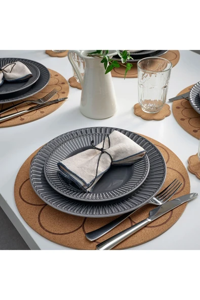 IKEA Plastik SVARTVIDE amerikan servis, 35 cm 1 Yıl Hazırlık Kahverengi - 2