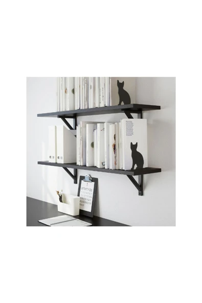 IKEA Portvakt Kitap Desteği, Siyah, 12x14.5 Cm, Kedi - 3
