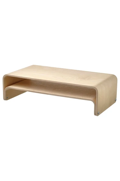 IKEA Ahşap Ekran ve Monitör Yükseltici, Monitör Standı 2 Farklı Kullanım-52x26 cm - 2