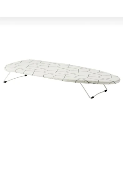 IKEA Mini Ütü Masası Siyah Beyaz 73x32