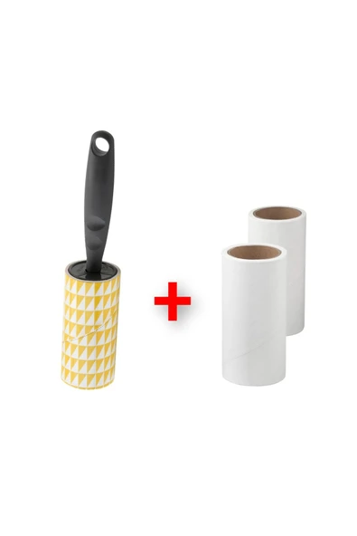 IKEA Kedi Köpek Tüy Toplayıcı 1 Adet Rulo + 2 Adet Yedek İkea İplik Tüy Toplama Rulosu