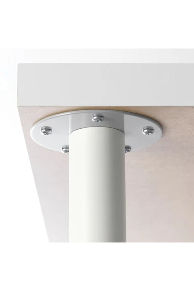 IKEA OLOV Beyaz Ayarlanabilir Ayak 60-90 Cm Yükseklik Ayarlı Çelik Masa Çalışma Masası Ayağı 1 Adet - 2