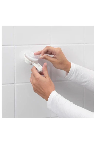 IKEA Banyo Tuvalet Kağıtlığı Vantuzlu 15 Cm Alet Gerekmeden Kolayca Monte Edilir - 2