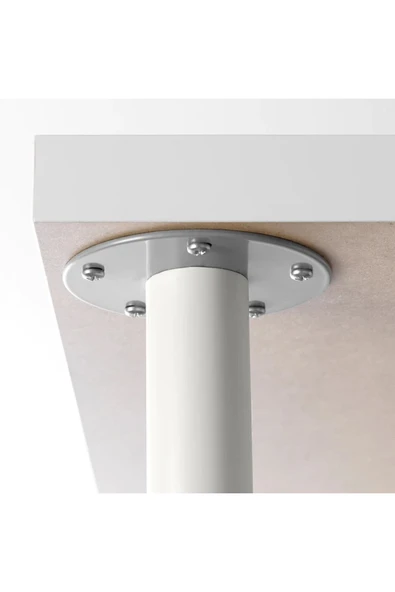 IKEA Tekli Adıls Beyaz 70 Cm Ayak Çelik Masa Ayağı Çalışma Masası Ayağı (# 646154698) Beyaz Masa Ayağı - 2