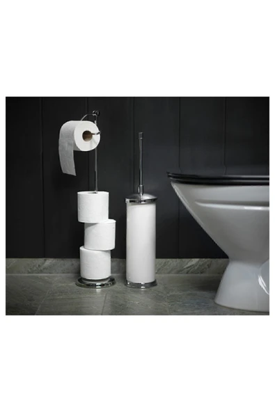 IKEA Krom Kaplama Ayaklı Balungen Tuvalet Kâğıtlığı - 3