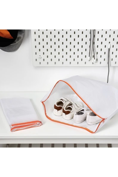 IKEA Parkla Kutu, Beyaz-turuncu 48x22 Cm - 5