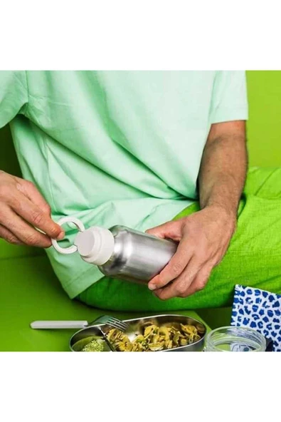IKEA ENKELSPÅRIG su şişesi, paslanmaz çelik-bej, 0,5 lt - 5