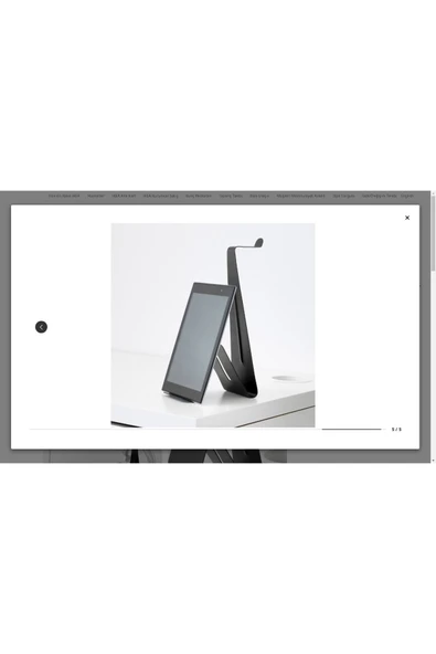 IKEA MÖJLIGHET kulaklık ve tablet standı, siyah - 5