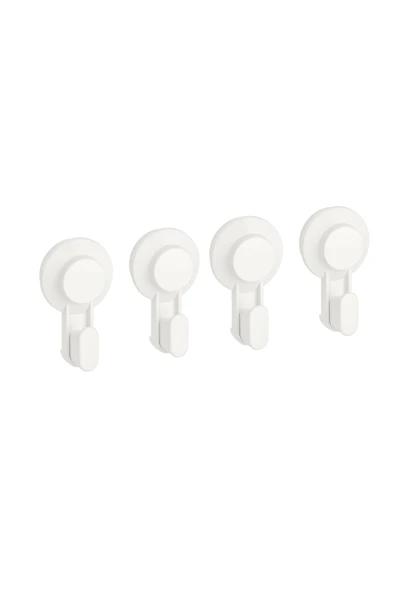 IKEA 4 Adet Vantuzlu Banyo Duvar Askısı İkea 4'lü Set Havlu Askısı Beyaz Plastik Askı Kanca