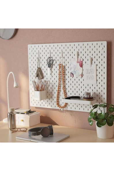 IKEA SKÅDIS 7'li Set çok amaçlı pano parçası, impala ticaret ,beyaz, 7 adet - 2