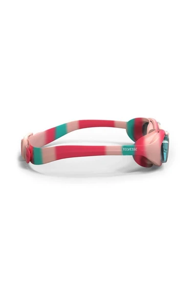 Decathlon Nabaiji S Boy Unisex Yüzücü Gözlüğü Pembe Turkuaz Şeffaf Camlar - 8