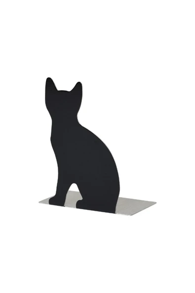 IKEA Portvakt Kitap Desteği, Siyah, 12x14.5 Cm, Kedi