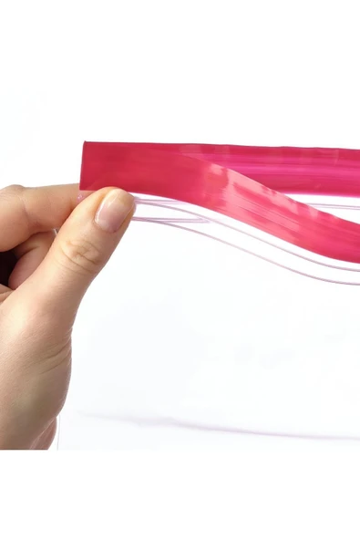 IKEA Istad Kilitlenebilir Buzdolabı Poşeti, Kırmızı-pembe, 2,5 Lt X 1,2 Lt, 50 Adet - 6