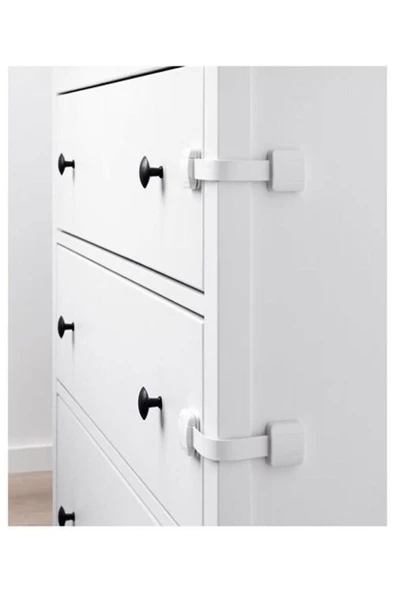 IKEA 2 Li Set Güvenlik Kilidi Ikea Çocuklar Için Çekmece Kilidi Dolap Kilidi Beyaz