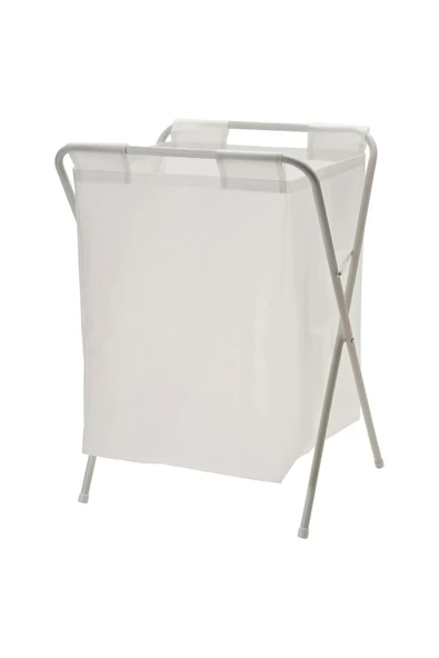 IKEA 50 Litre Beyaz,katlanır, Çamaşır Sepeti Açılır Kapanır Pratik Kirli Sepeti 50 Lt U42x