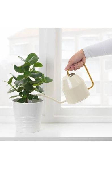 IKEA Bitki Sulama Kabı, Krem Renk-gold Renk 0.9 Lt Galvanizli Çelik, Dekoratif Kap - 3