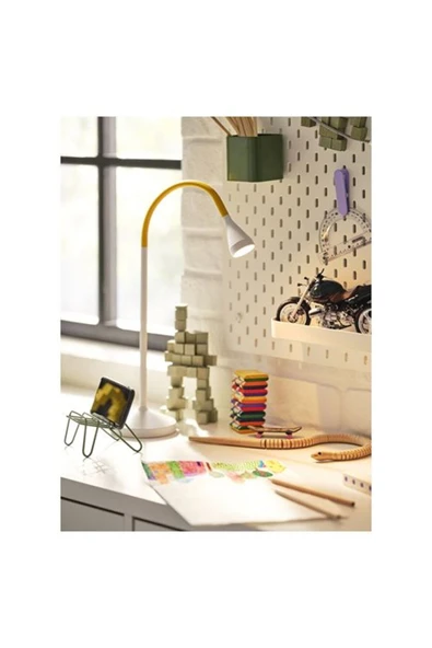 IKEA - NAVLINGE, LED'li çalışma lambası, sarı-beyaz, 52 cm - 6