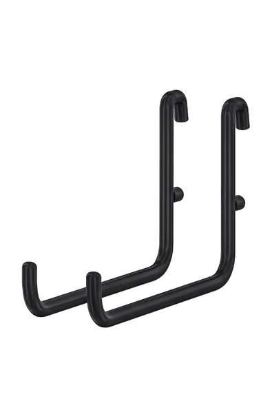 IKEA Skadis 2li kanca, çok amaçlı pano parçası, siyah, 9.5x6 cm