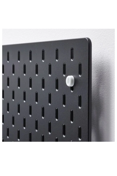 IKEA Skadis siyah çok amaçlı pano, siyah, 36x56 cm pegboard - 6