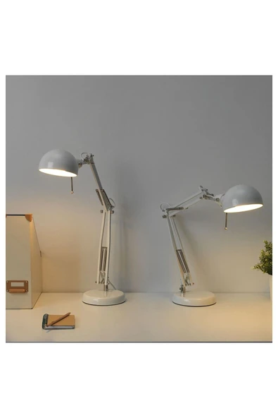 IKEA FORSÅ beyaz 35 cm çalışma lambası - 3