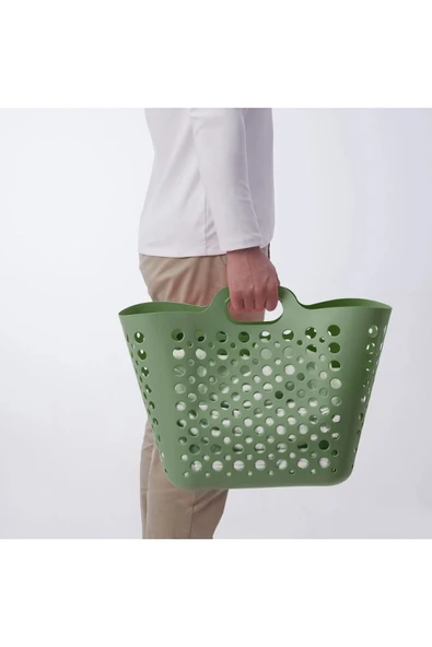 IKEA Slıbb Yeşil Çamaşır Sepeti 20567723 - 3