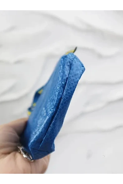 IKEA Knölıg 9x7 Cm Mini Taşıma Çantası Şekilli Mavi Anahtarlık Area_online - 7