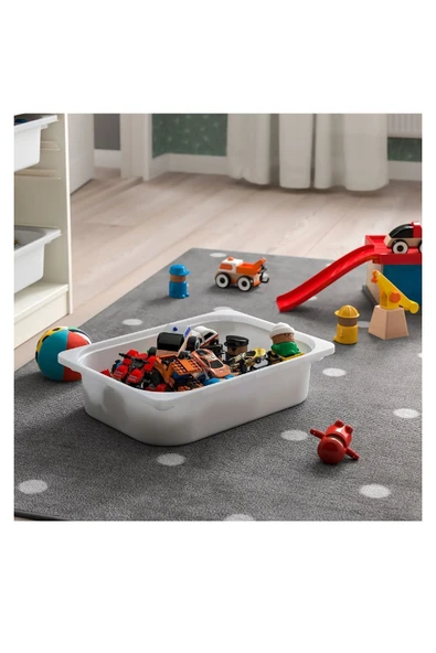 IKEA Trofast Beyaz 42x30x10 Cm Oyuncak Saklama Kutusu - 2