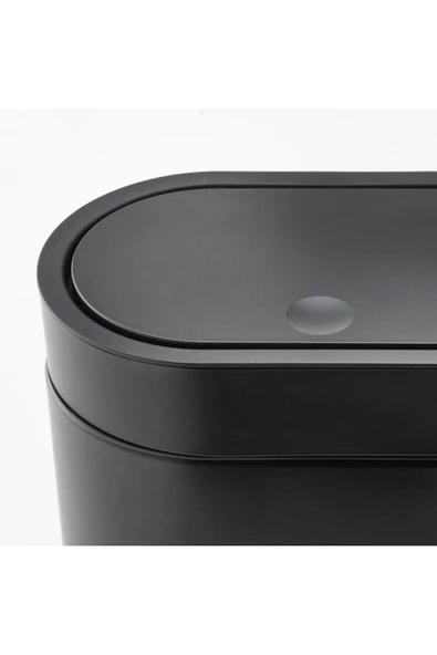 IKEA Brogrund Çöp Kutusu Gri , 4 Lt , Paslanmaz Çelik Siyah - 5