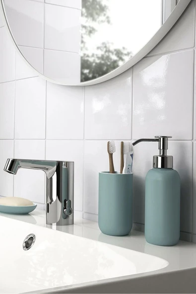 IKEA Ekoln Sıvı Sabunluk, Turkuaz Renk, 1 Adet, 300 ml - 3